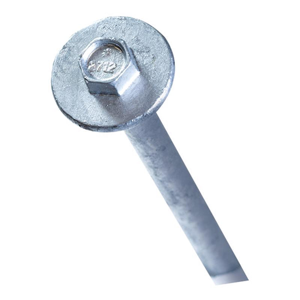 Tornillos para madera estructurales de cabeza hexagonal de 12 in de largo, galvanizados por inmersión en caliente, de Simpson Strong-Tie Strong Drive, paquete de 1