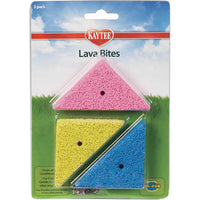Kaytee Lava Bites Teething Chews, Natural Lava Stone Chews for Small Animals 3 pk