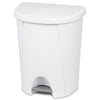 Sterilite 6.6 gal White Polypropylene Step-On Locking Automatic Touchless Wastebasket (Pack of 4)