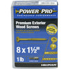 Hillman Power Pro No. 8  x 1-1/2 in. L Star Exterior Wood Screw 1 lb.