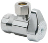 BrassCraft 1/2 in. Compression outlets X 3/8 in. Chrome Plated Stop Valve - Open Box