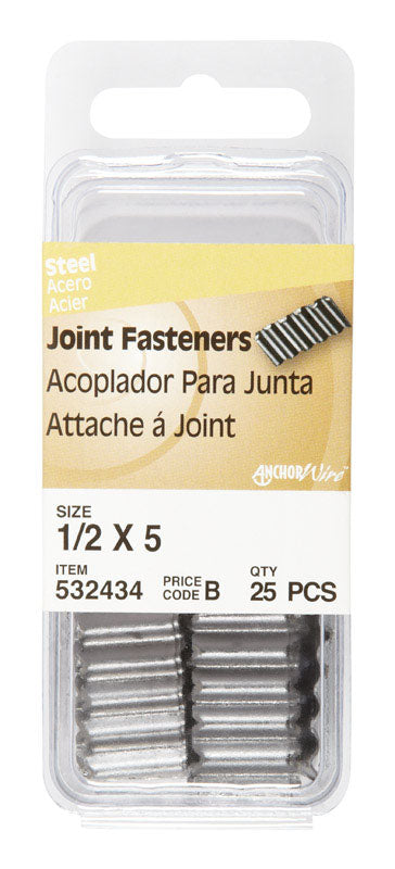 Hillman 1/2 in. L Joint Galvanized Steel Joint Fastener Corrugated Joint (Pack of 6)