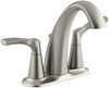Kohler Brushed Nickel Centerset Bathroom Sink Faucet 4 in.