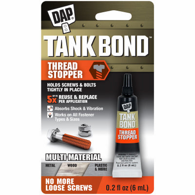 DAP Tank Bond Medium Strength Polymer Thread Locker 0.2 oz (Pack of 12)