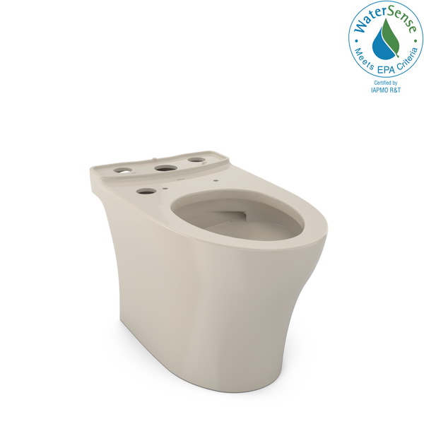 TOTO® Aquia® IV Elongated Universal Height Skirted Toilet Bowl with CEFIONTECT®, WASHLET®+ Ready, Bone - CT446CEFGNT40#03