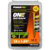 Hillman POWERPRO ONE 1/4 in. X 1-3/4 in. L Star Flat Head Multi-Material Screw 1 lb 37 pk