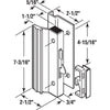 Prime-Line Anodized Aluminum Indoor and Outdoor Patio Door Lock - Open Box