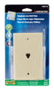 Monster Cable Just Hook It Up Ivory 1 gang Plastic Telephone Wall Plate 1 pk (Pack of 6)