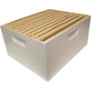 Beekeeping Deep Brood Box, Assembled, White