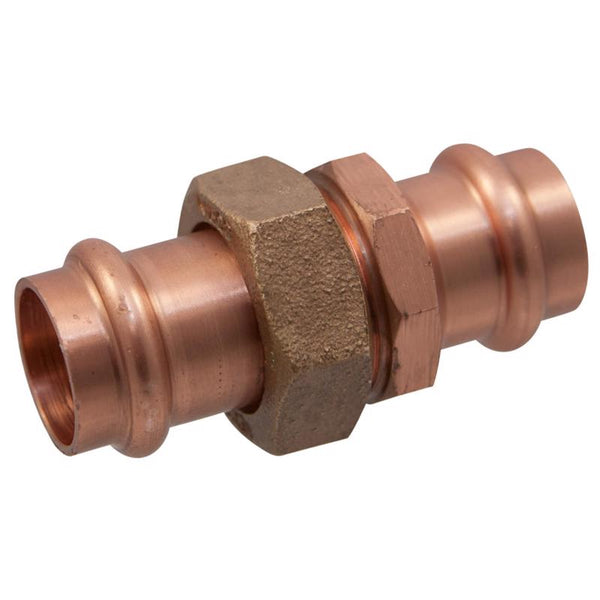 Unión de cobre forjado NIBCO de 1/2 pulg. para prensar X 1/2 pulg. en D, 1 paquete