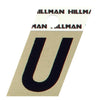 Hillman 1.5 in. Reflective Black Metal Self-Adhesive Letter U 1 pc (Pack of 6)