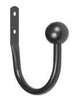 Kenney Black Ball End Drapery Holdback 4 in. L