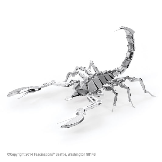 Fascinations Metal Earth Scorpion 3D Model Kit Metal Silver