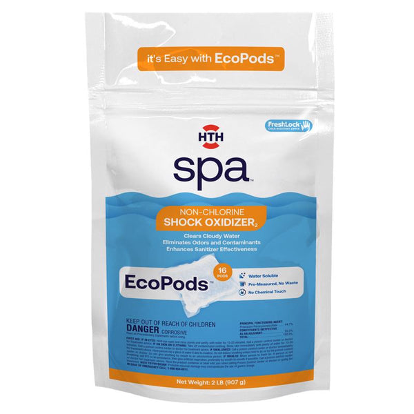 Oxidante sin cloro para spa HTH Spa Pods 2 lb (paquete de 4)