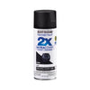 Rust-Oleum Painter's Touch 2X Ultra Cover Flat Black Paint+Primer Spray Paint 12 oz (Pack of 6)
