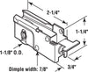 Prime-Line 1-1/8 in. D X 0.75 in. L Steel Roller Assembly 1 pk