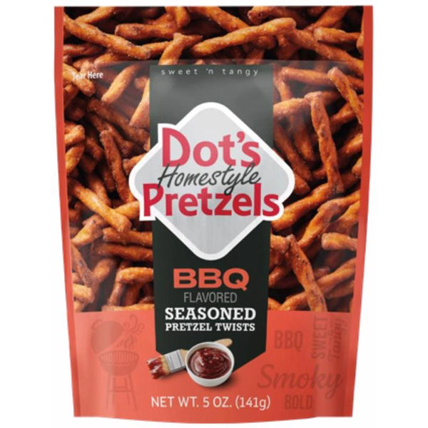 Pretzels BBQ de Dot's, 5 oz (paquete de 10)