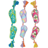Multipet Margaritaville Flip Flop Rope Dog Toys