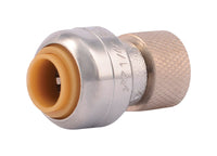SharkBite 1/4 in. PTC X 3/8 in. Compression Brass Stop Valve Connector - Open Box