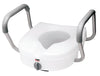 Carex Health Brands E-Z Lock White Elevated Toilet Seat Aluminum/Plastic 5 in. H X 22 in. L