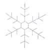 Celebrations LED Snowflake Silhouette 14.5 in. Hanging Decor