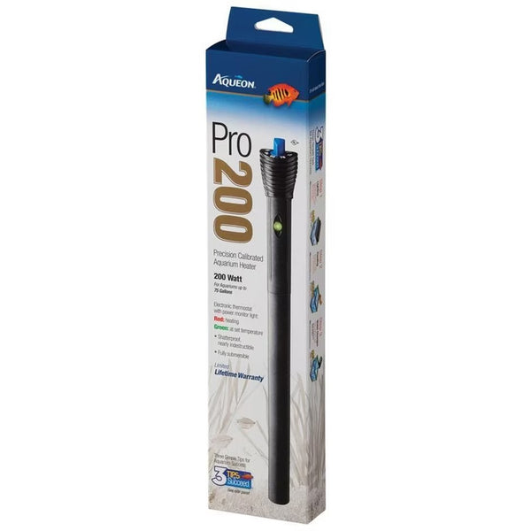 Calentador ajustable Aqueon Pro 200 vatios.