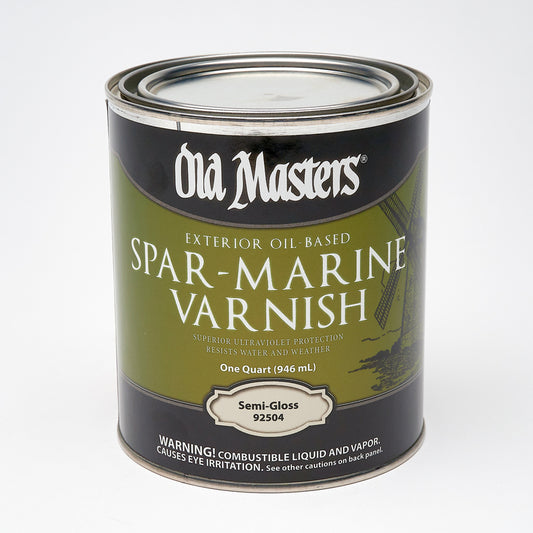 Old Masters Spar-Marine Semi-Gloss Clear Oil-Based Marine Spar Varnish 1 qt.