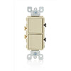 Leviton Decora 15 amps Single Pole Combination AC Quiet Switch Ivory 1 pk - Open Box