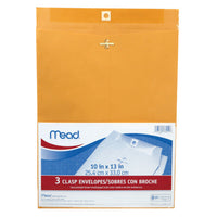Mead 10 in. W x 13 in. L Other Brown Envelopes 3 pk (Pack of 12)
