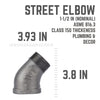 Street Elbow 45 1-1/2 Bl