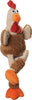 SM BRN Rooster Dog Toy