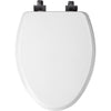 Mayfair by Bemis Benton Slow Close Elongated White Enameled Wood Toilet Seat