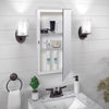 Zenna Home 26 in. H X 16 in. W X 4-1/2 in. D Rectangle Medicine Cabinet/Mirror