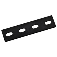 Hampton 9.5 in. H x 3 in. W x 1/8 in. D Black Steel Mending Plate (Pack of 10)