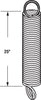 Prime-Line 25 in. L 140 lb Garage Door Extension Spring
