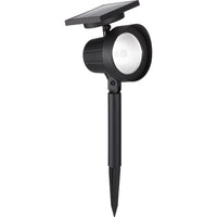 Living Accents Black Solar Powered 0.5 W LED Spotlight 1 pk (Pack of 12)
