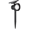 Living Accents Black Solar Powered 0.5 W LED Spotlight 1 pk (Pack of 12)