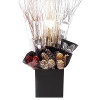 Second Nature Assorted Branches and Pinecones Indoor Christmas Decor (Pack of 24)