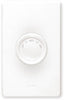 Lutron 1.5 amps Single Pole Rotary Fan Control Ivory, White 1 pk
