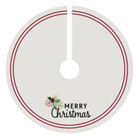 Celebrations Striped Merry Christmas Tree Skirt (Pack of 4)
