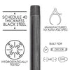 STZ Industries 1 in. MIP each X 1 in. D MIP Black Steel 12 in. L Nipple