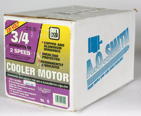 Motor de enfriador evaporativo de metal negro con dial - Caja abierta