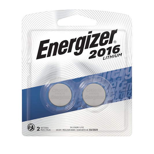 Energizer Lithium 2016 3 V Electronic/Watch Battery 2 pk