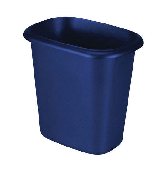 Rubbermaid 1.5 gal. Blue Open Top Wastebasket (Pack of 6)
