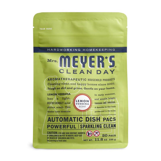 Mrs. Meyer's Clean Day Lemon Verbena Scent Powder Dishwasher Detergent 20 oz (Pack of 6)