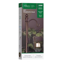 Feit SOLAR FIXTURES Bronze Metal 48 in. H Shepherd's Hook 1 pk