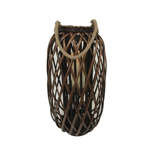 Infinity 24 in. Wood Willow Hanging Lantern Brown (Pack of 2)