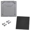 Sigma Electric Gray Metal 2-Gang Square 20/50A Receptacle Cover 4.57 H x 2.83 W in.