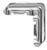 Prime-Line Mill Metal 5/16 in. W X 3/4 in. L Screen Frame Corner 1 pk