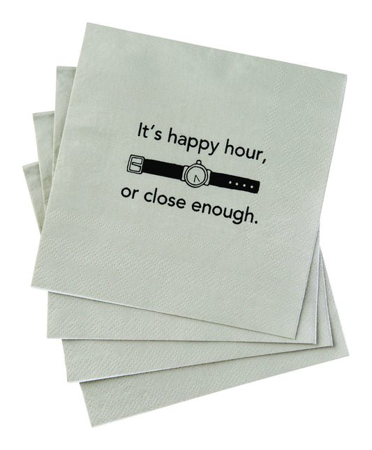 Hallmark It's Happy Hour or Close Enough Napkins Paper 20 pk (Pack of 4)